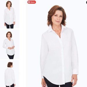 FOXCROFT Tristen 3/4 Pinpoint Tunic